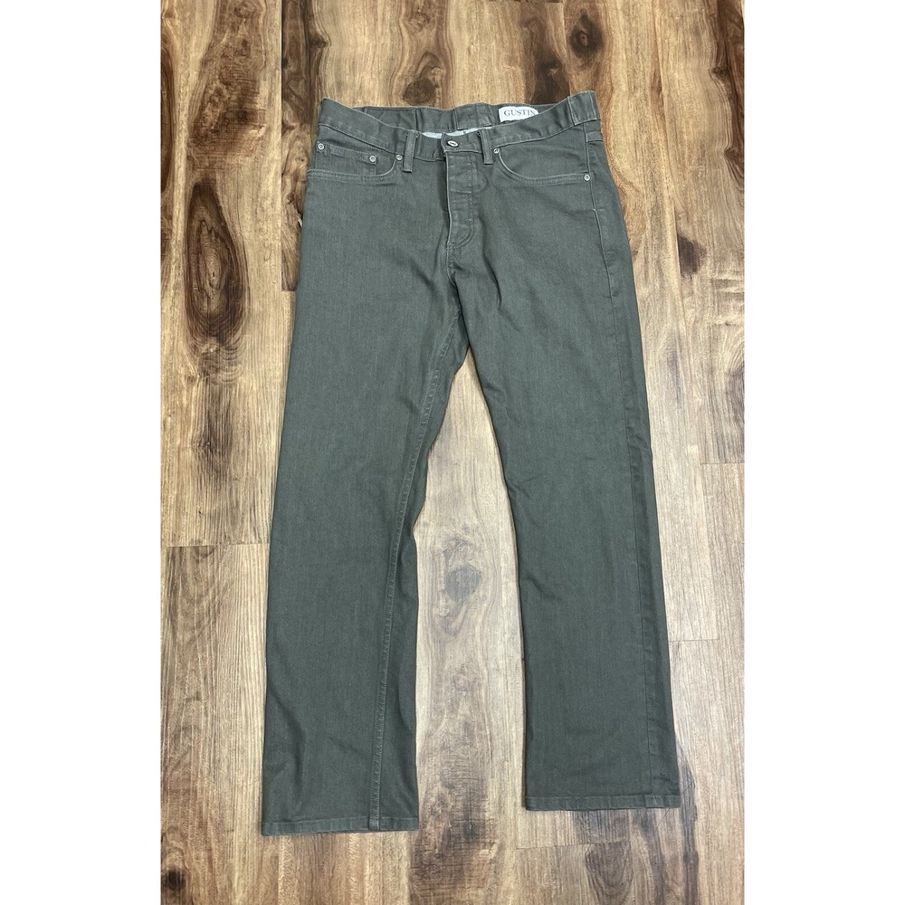 Gustin California Straight RN# 116699 Size 33 Button Fly Jeans Actual 32.6x27.5